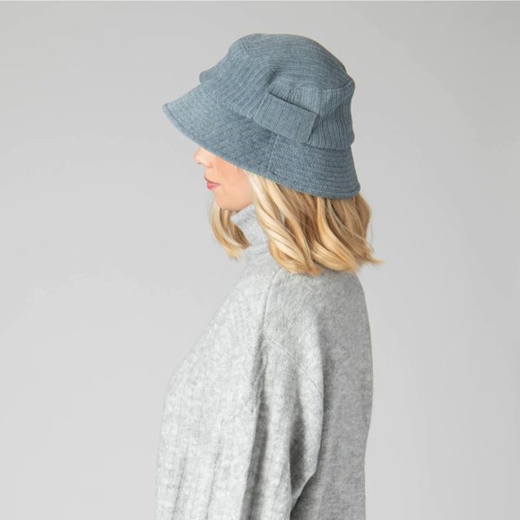 NWT Anthropologie + San Diego Hat Co. Cozy and Chic Bucket Hat Blue (ONE SIZE) - Picture 11 of 16